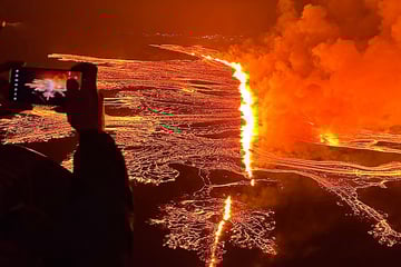 Zwölfter Vulkanausbruch seit 2021: Erneute Lava-Welle in Island