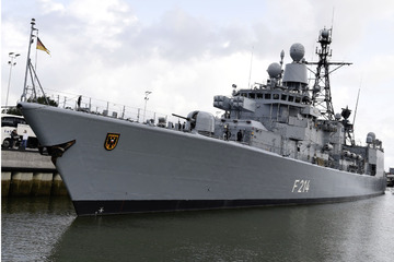Fregatte "Lübeck" läuft zu Nato-Einsatz im Mittelmeer aus