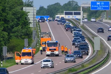 Unfall A14: Sperrung nach Doppel-Crash auf A14 bei Leipzig