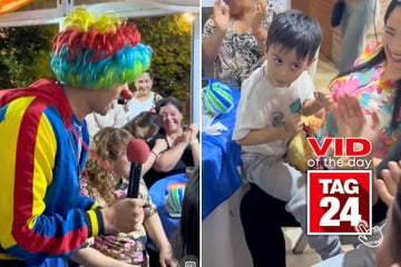 Viral Video of the Day for November 25, 2024: Birthday boy in happiness-fueled shock during clown visit!