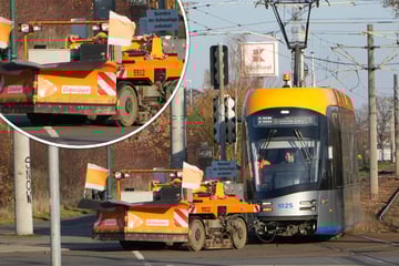 Leipzig: Kurioses Bild: Was hängt an dieser Leipziger Straßenbahn?