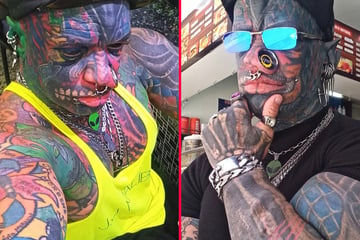 One of world's most-modified men shows off radical before-and-after snaps