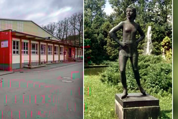 Chaoten beschädigen "Schlittschuhläuferin" in Crimmitschau