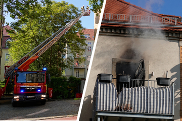 Dresden: Brand am Sonntag: Feuerwehr löscht drittes Obergeschoss in Dresden!