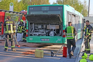30 Gäste an Bord: Plötzlich brennt der Bus