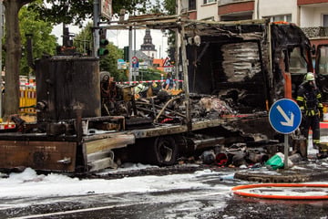 Zwei Arbeiter bei Lkw-Explosion in Gießen verletzt