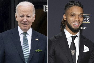 Joe Biden hails Damar Hamlin as Bills star continues campaign with White House visit