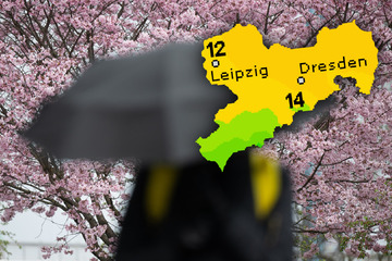 Aprilwetter verliert keine Zeit: Wochenende in Sachsen wird nass und ungemütlich
