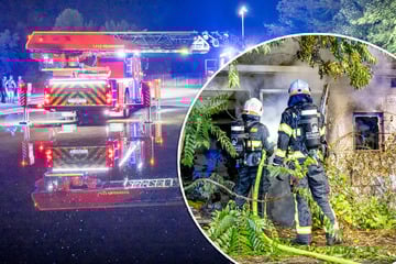Beim Übernachten in Garage: Mann durch Feuer schwer verletzt