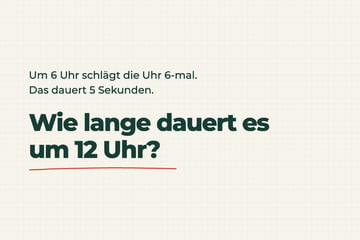 Auflösung zum Rätsel des Tages vom 28.10.2026: Wie lange schlägt die Uhr um 12?