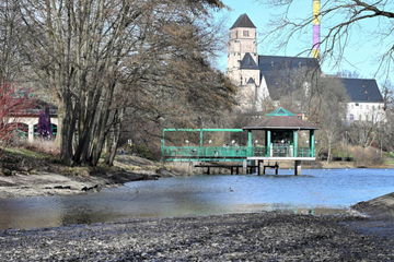 Chemnitz: Kaum Wasser im Chemnitzer Schlossteich: Das ist der Grund