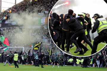 Pyro, Gewalt, Krawalle: Traditionsderby endet in komplettem Chaos!