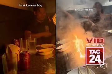 Viral Video of the Day for October 29, 2025: First-time Korean BBQ turns into fiery chaos!