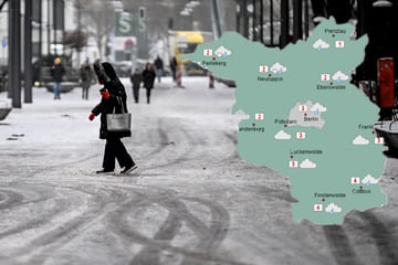 Achtung, Rutschgefahr: Glatte Straßen haben Berlin und Brandenburg weiter im Griff
