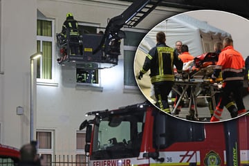 Mehr als ein Dutzend Senioren müssen aus brennendem Altenheim gerettet werden