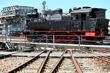 Chemnitz: Diese historische Lok aus dem Chemnitzer Eisenbahnmuseum gibt's jetzt als Modell