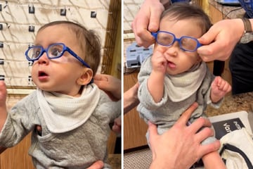 Liam (1) trägt zum ersten Mal Brille: Seine Reaktion lässt Herzen schmelzen