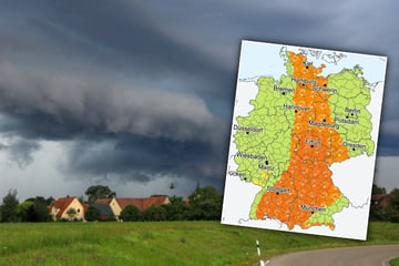 Unwettergefahr: Heftige Regenwalze rollt heran