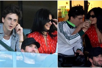 Kylie Jenner and Timothée Chalamet smooch it up at tennis match!