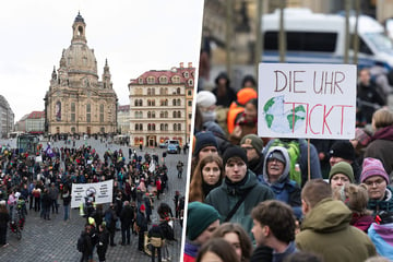 Dresden: Klimaaktivisten ziehen durch Dresden: "Lassen uns ÖPNV nicht wegkürzen!"