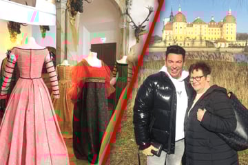 Nach langem Getrödel ging's noch zum Brödel: Matthias Mangiapane mit Mutti in Moritzburg