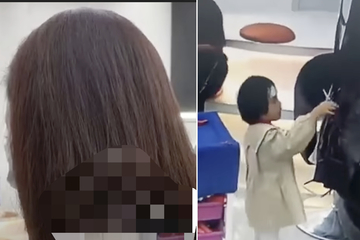 Mädchen greift in Friseur-Salon heimlich zur Schere: Was dann passiert, wird für ihre Mutter richtig teuer!