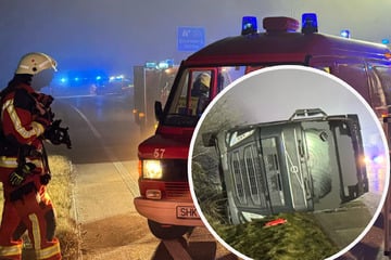 Unfall A9: Vollsperrung auf A9 nach Lastwagen-Unfall: Fahrer verletzt