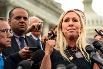 Marjorie Taylor Greene goes off when confronted over contributing to "toxic political culture"
