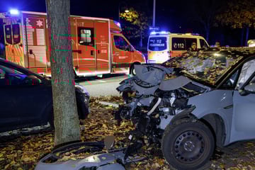 Flucht vor der Polizei endet mit heftigem Crash