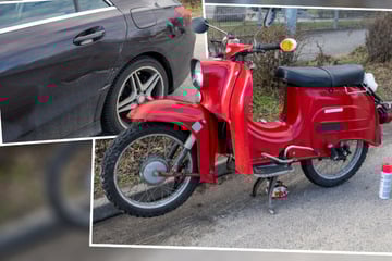 Moped-Fahrer im Krankenhaus: Mercedes rauscht in Schwalbe