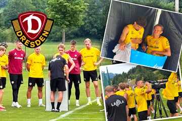 Dynamo im Trainingslager: Vollgas-Einheit zum Start - Und dann ab in die Eistonne!