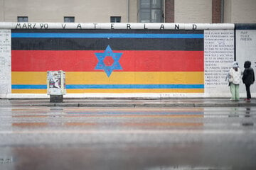 Berlin: Schon wieder Davidstern-Gemälde an der East Side Gallery judenfeindlich beschmiert