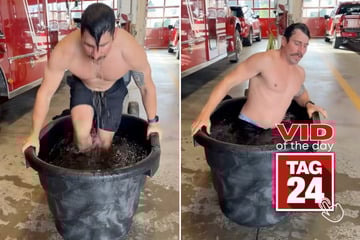Viral Video of the Day for November 21, 2025: Firefighter tries first ice bath – and immediately regrets it!