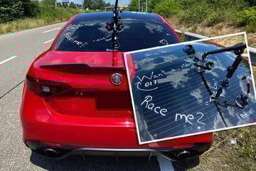 Ganz dreist: Mann fordert auf Alfa Romeo offensiv zu illegalem Rennen auf!