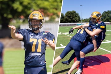 Dresden: Mein Tag als Football-Spieler: Die harten Jungs walzen mich um