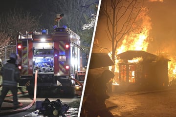 Dresden: Großbrand an Heiligabend: Feuer auf Kinder- und Jugendfarm in Weißig