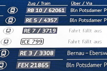 Miese Bilanz bei der Bahn: Etwa jeder zwölfte Fernzug ganz oder teilweise ausgefallen