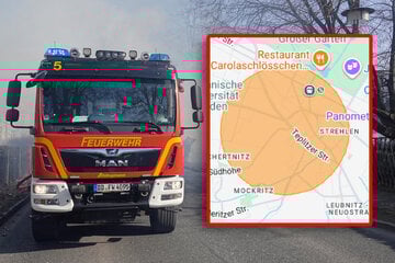 Dresden: Baracken-Brand in Dresden: Feuerwehr gibt Warnung an Bevölkerung heraus