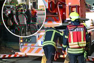 Leipzig: Kellerbrand im Leipziger Osten: Feuerwehr evakuiert Bewohner