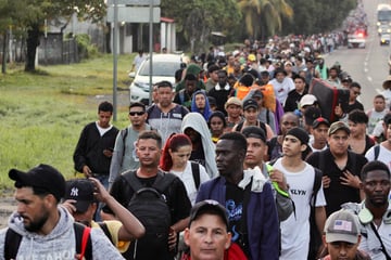 Mexican border towns host thousands of stranded migrants amid Trump's crackdown