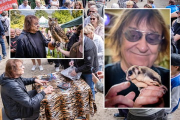 "Maschine" trifft "Maschinchen": Ex-Puhdys-Sänger besucht Patentier und begeistert zahlreiche Zoobesucher