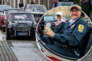 Chemnitz: Oldtimer-Rallye durchs Erzgebirge: "Wiederholungstäter" in ihren tollkühnen Kisten