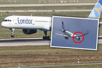 Sparks fly from the engine: the plane has to make an emergency landing shortly after take-off