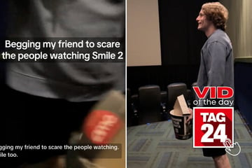 Viral Video of the Day for November 3, 2024: Man terrifies audience members on a dare at new Smile movie!