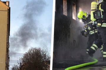 Chemnitz: Riesige Rauchwolke über Chemnitz! Brand an Sachsen-Allee ausgebrochen