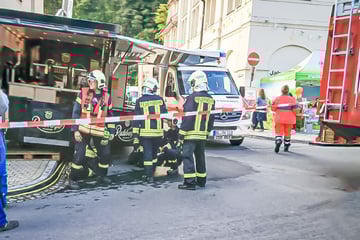 Tag der Sachsen: Rettungswagen-Unfall auf dem Festgelände