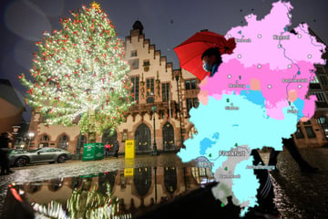 Umbrella or snowman?  This is the Hessen weather at Christmas