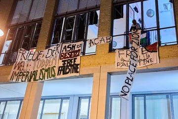 Pro-Palästina-Demo in der Alice Salomon Hochschule - Aktivisten besetzen Audimax