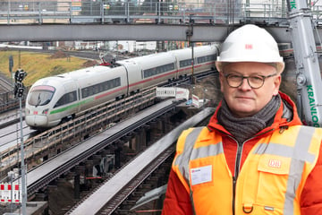 Bahn-Brückenabriss auf internationaler Fernstrecke in Dresden