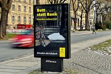 Dresden: Stadt startet Plakatkampagne gegen Obdachlosigkeit - aber nur für zwei Wochen